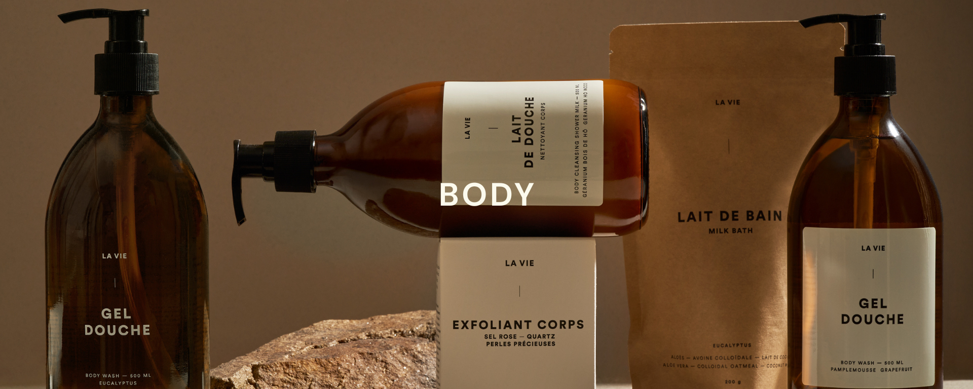LA VIE’s BODY CARE COLLECTION – must-haves for healthy skin.
