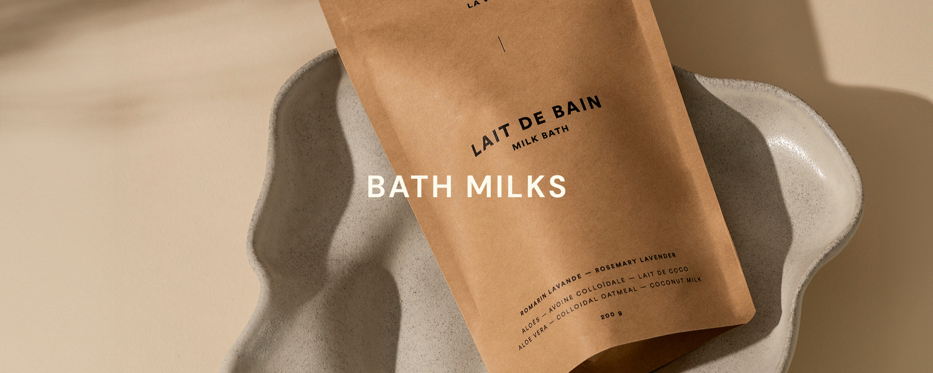 LA VIE’s Bath Milk– a unique at home spa experience. Ideal for dry and dehydrated skin.