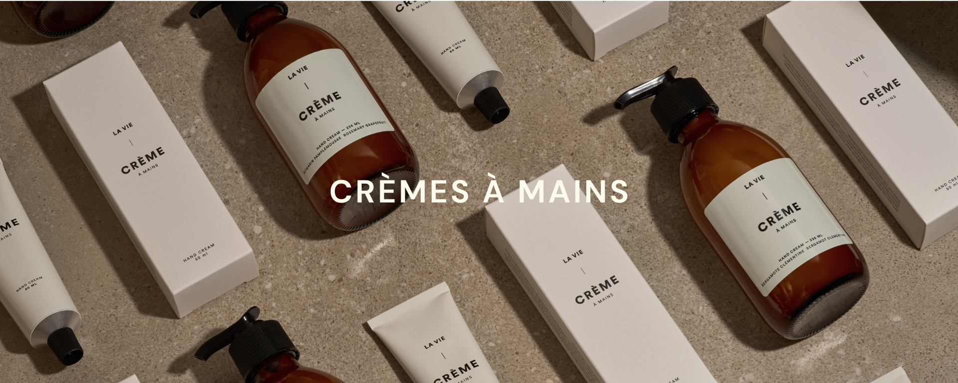 Crèmes à mains LA VIE - Une texture légère, non grasse, non collante et un fini velouté sans pareil qui laisse les mains douces et hydratées.