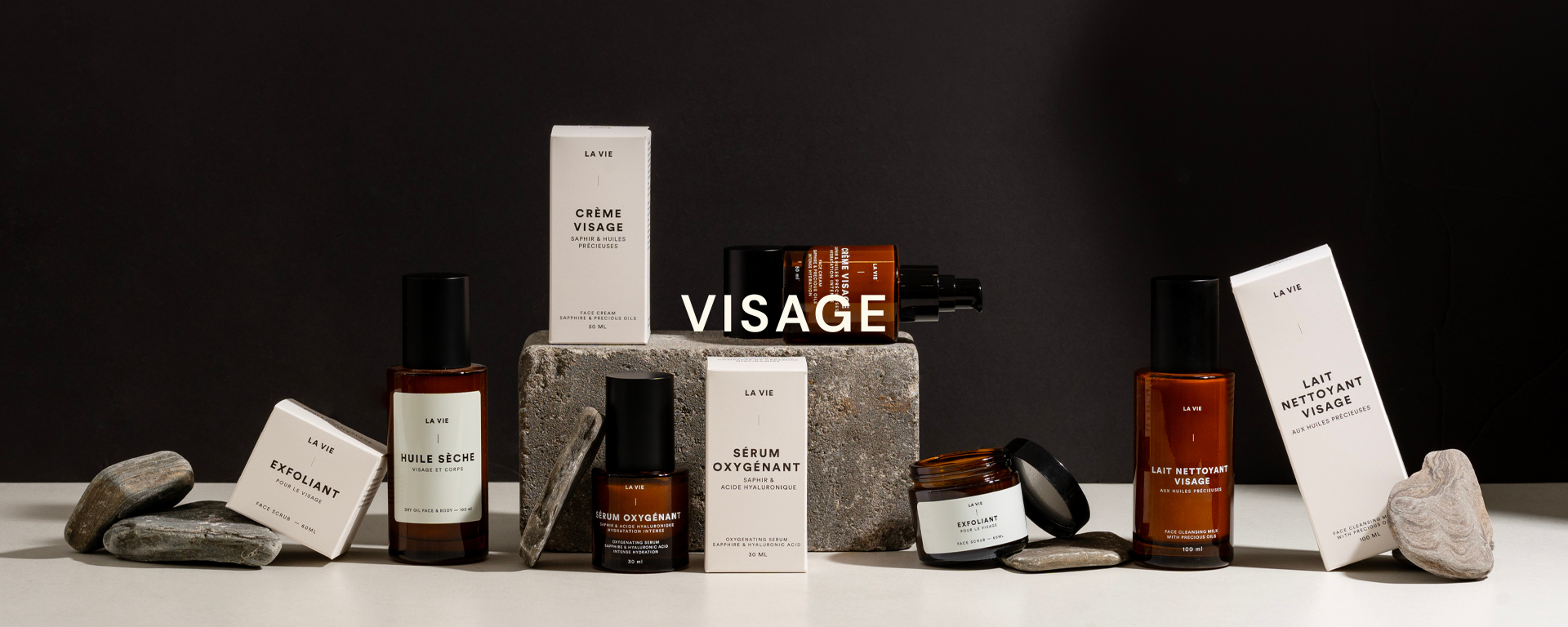 Produits visage LA VIE - Des produits d'exception développés pour sublimer votre peau. 