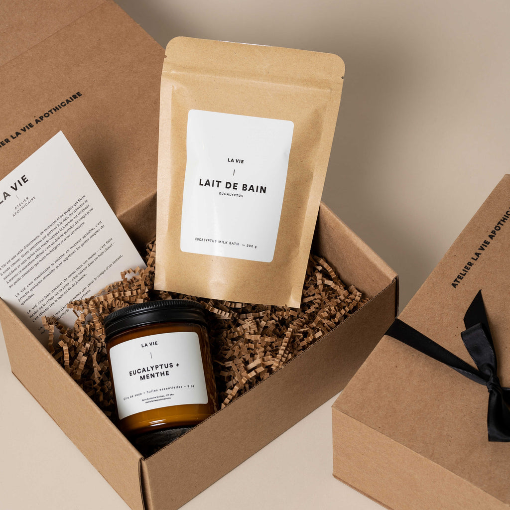 Boîte cadeau LA VIE | Duo Bain Eucalyptus | Exclusivité Web | Idées Cadeaux